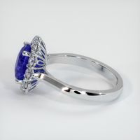 3.54 Ct. Color Change Sapphire Ring, 14K White Gold 3